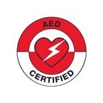 AED Certified Hard Hat Decal